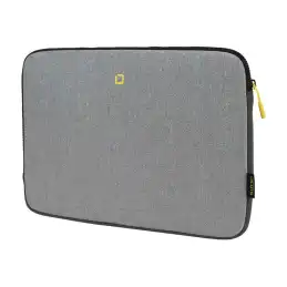 DICOTA Skin FLOW - Housse d'ordinateur portable - 13" - 14.1" - gris, jaune (D31743)_1